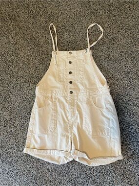 Fat Face Cream Short Dungaree